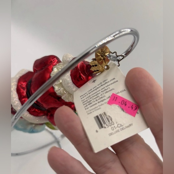 VTG Christopher Radko Christmas Ornament “DELUXE DELIVERY” Retired Santa Claus - Picture 7 of 12